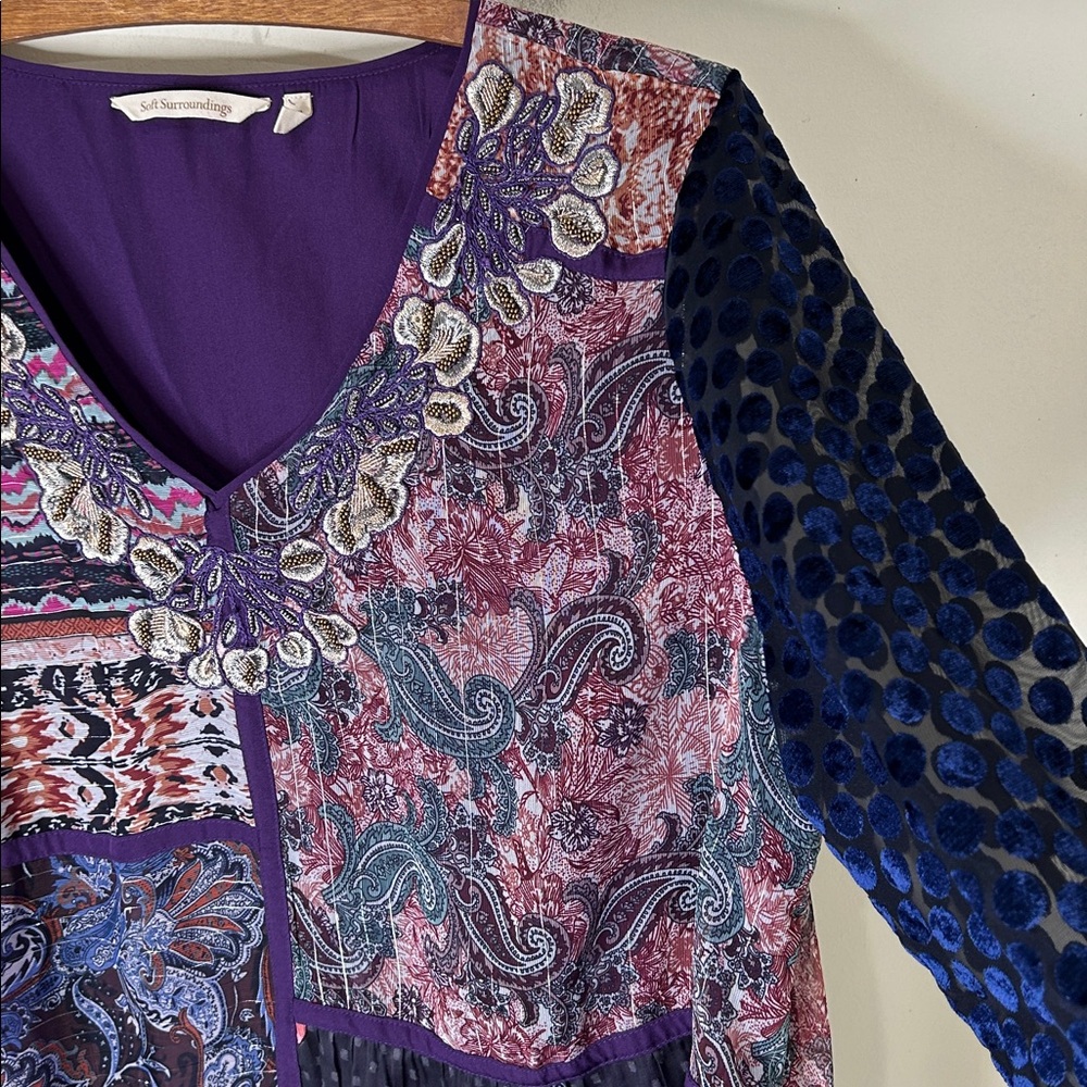 SOFT SURROUNDINGS All Together Patchwork Tunic Dr… - image 10